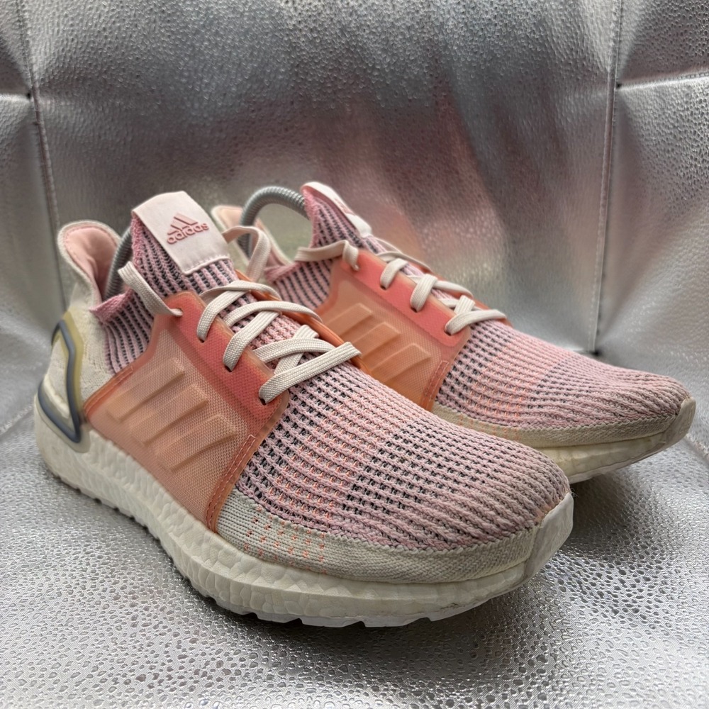 Size 9.5 Adidas Ultraboost 19 Low Top True Pink Running Womens Sneakers EF6517